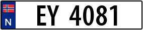 Trailer License Plate